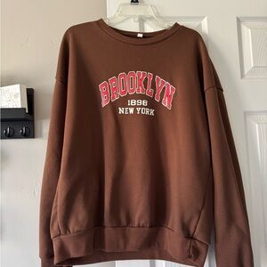 Brown Brooklyn Crewneck Sweater